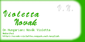 violetta novak business card