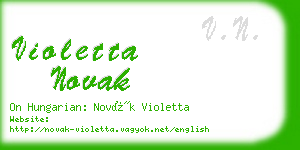 violetta novak business card